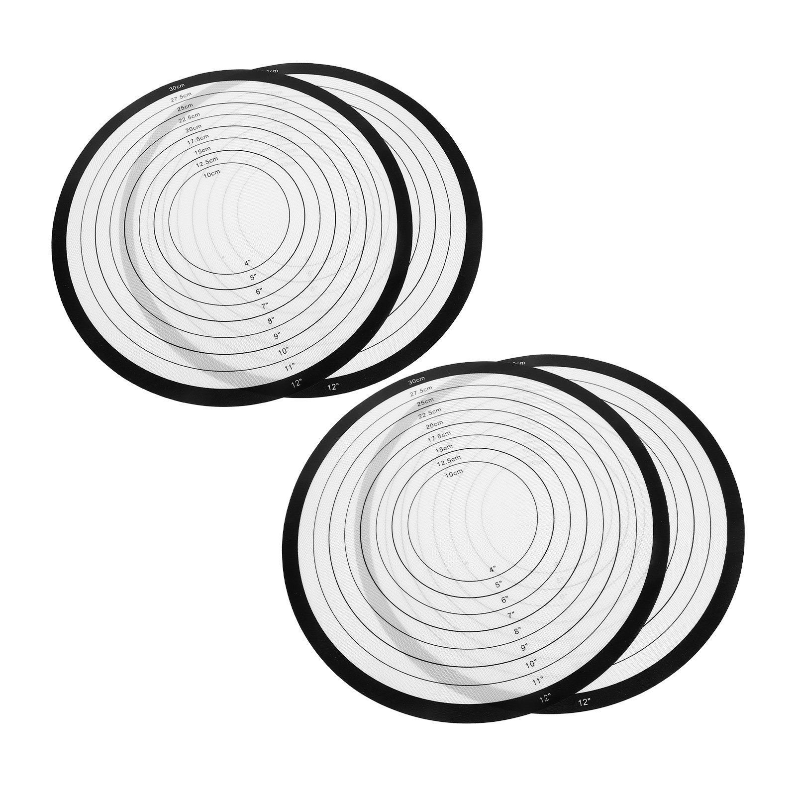 Heat Mat Silicone - 4 قطع من حصائر الخبز السيليكونية