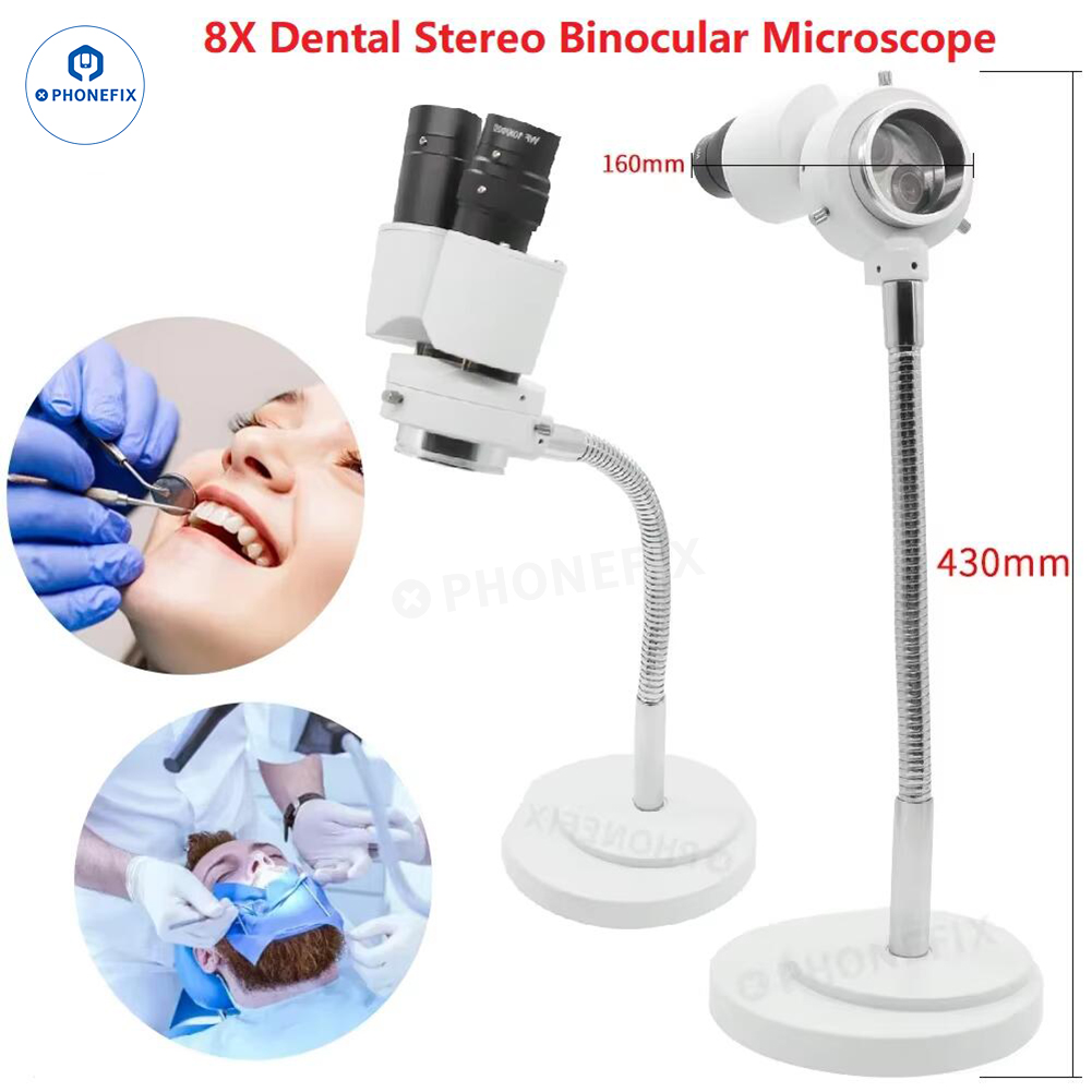 Electronics Repair Degree - مجهر ستيريو ثنائي العينية 8X للأسنان