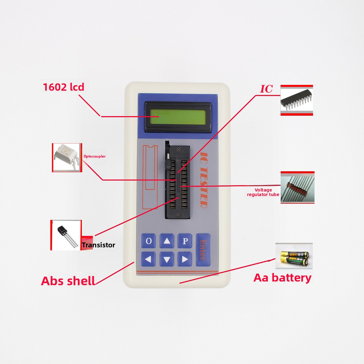 Electronics Repair Shop - جهاز اختبار الترانزستور TSH‑06F IC لمحلات