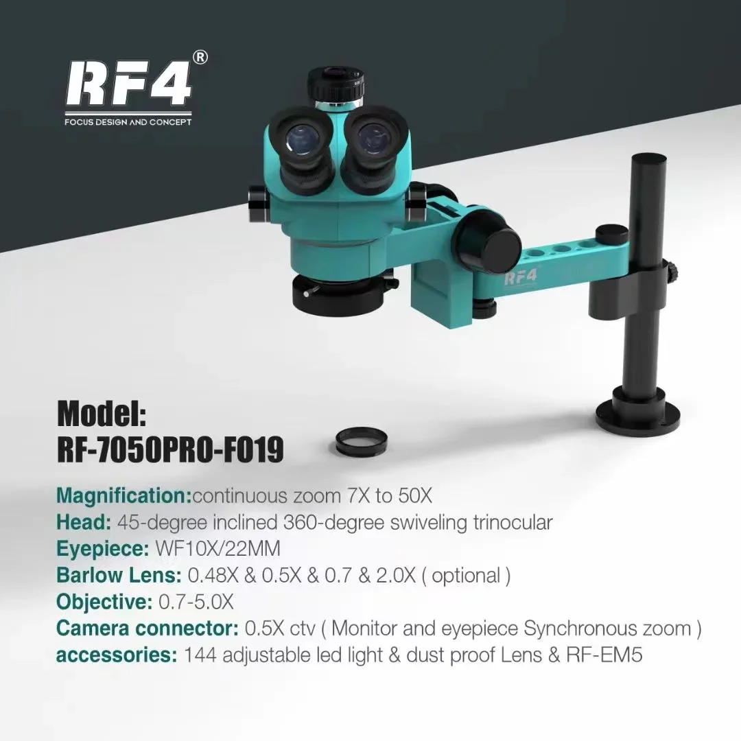 2025RF4 مجهر RF-7050pro- FO19  - مراجعة Electronics Repair Degree وسعره