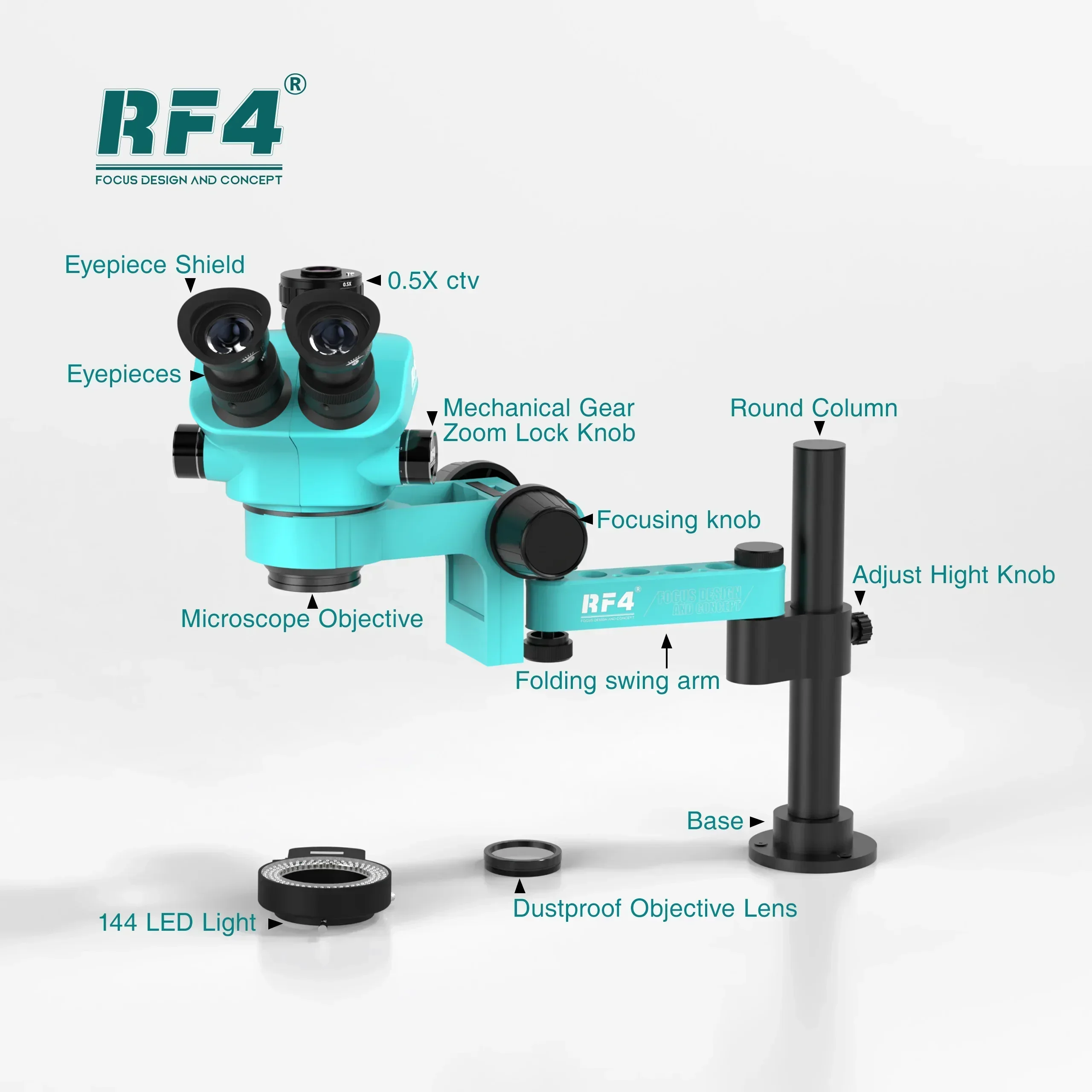 2025/RF4 المجهر RF-7050pro- FO - مراجعة Electronics Repair Degree وسعره