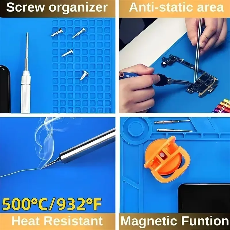 حصيرة مغناطيسية من السيليكون،  - مراجعة Electronics Repair Workstation وسعره