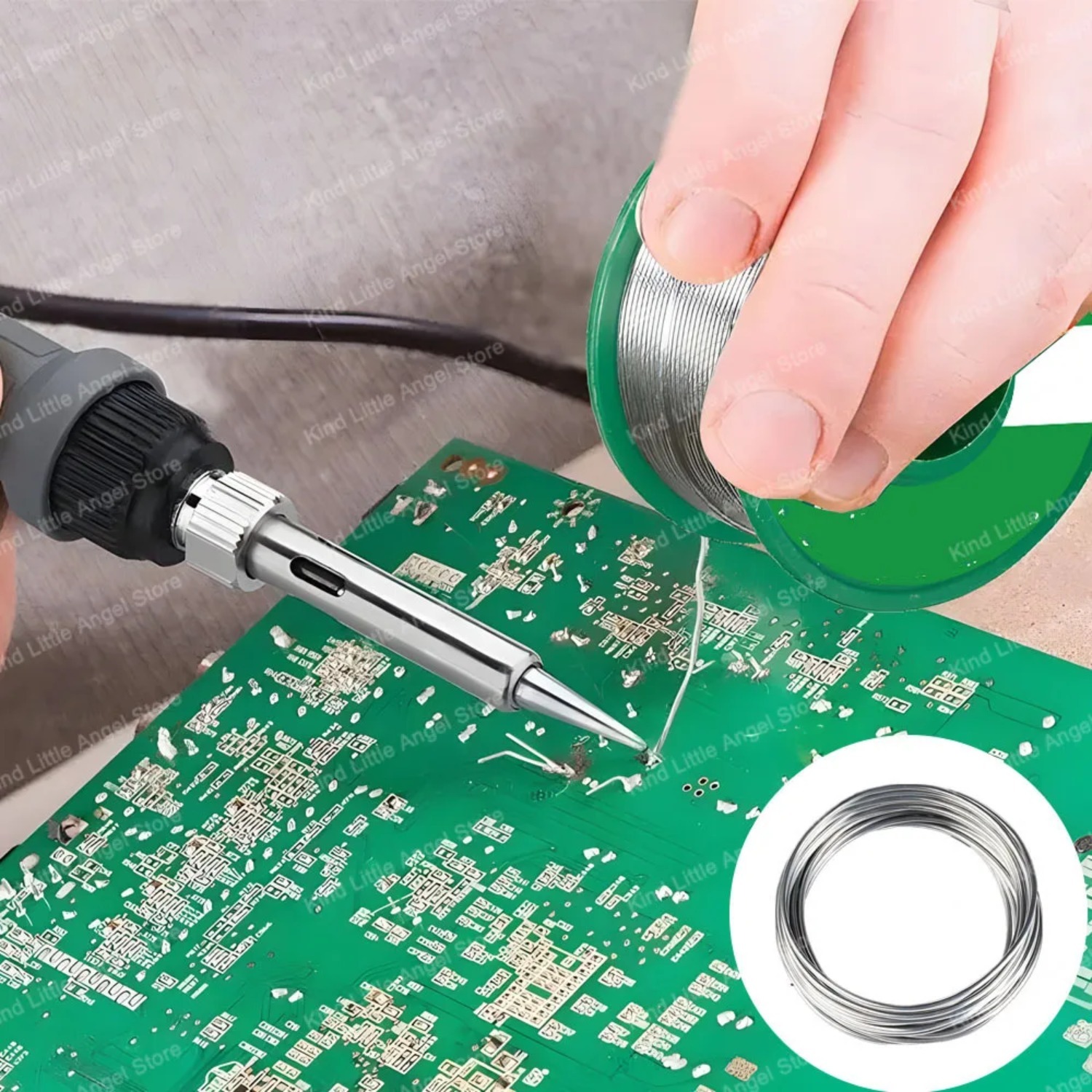 سلك لحام خالٍ من الرصاص 20/30/ - مراجعة Electronics Repair Degree وسعره