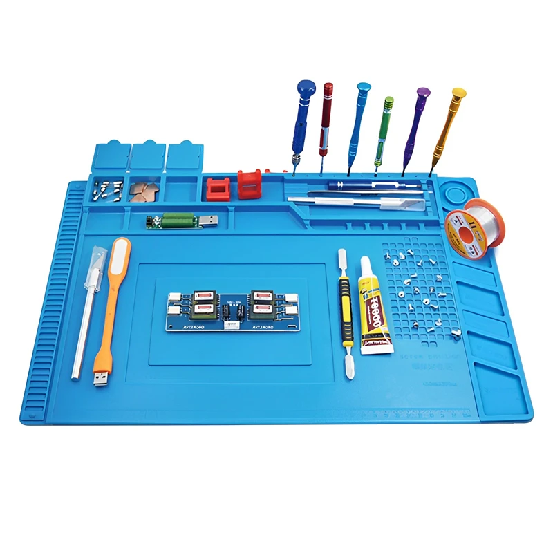 سيليكون لحام حصيرة ESD الاستات - مراجعة Electronics Repair Workstation وسعره