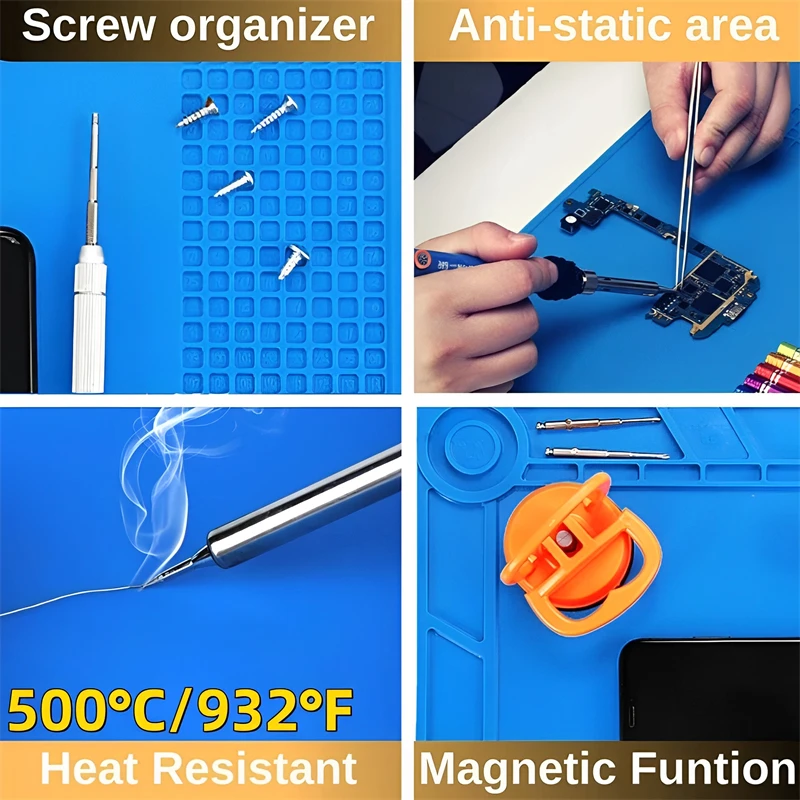 سيليكون لحام حصيرة ESD الاستات - مراجعة Electronics Repair Workstation وسعره