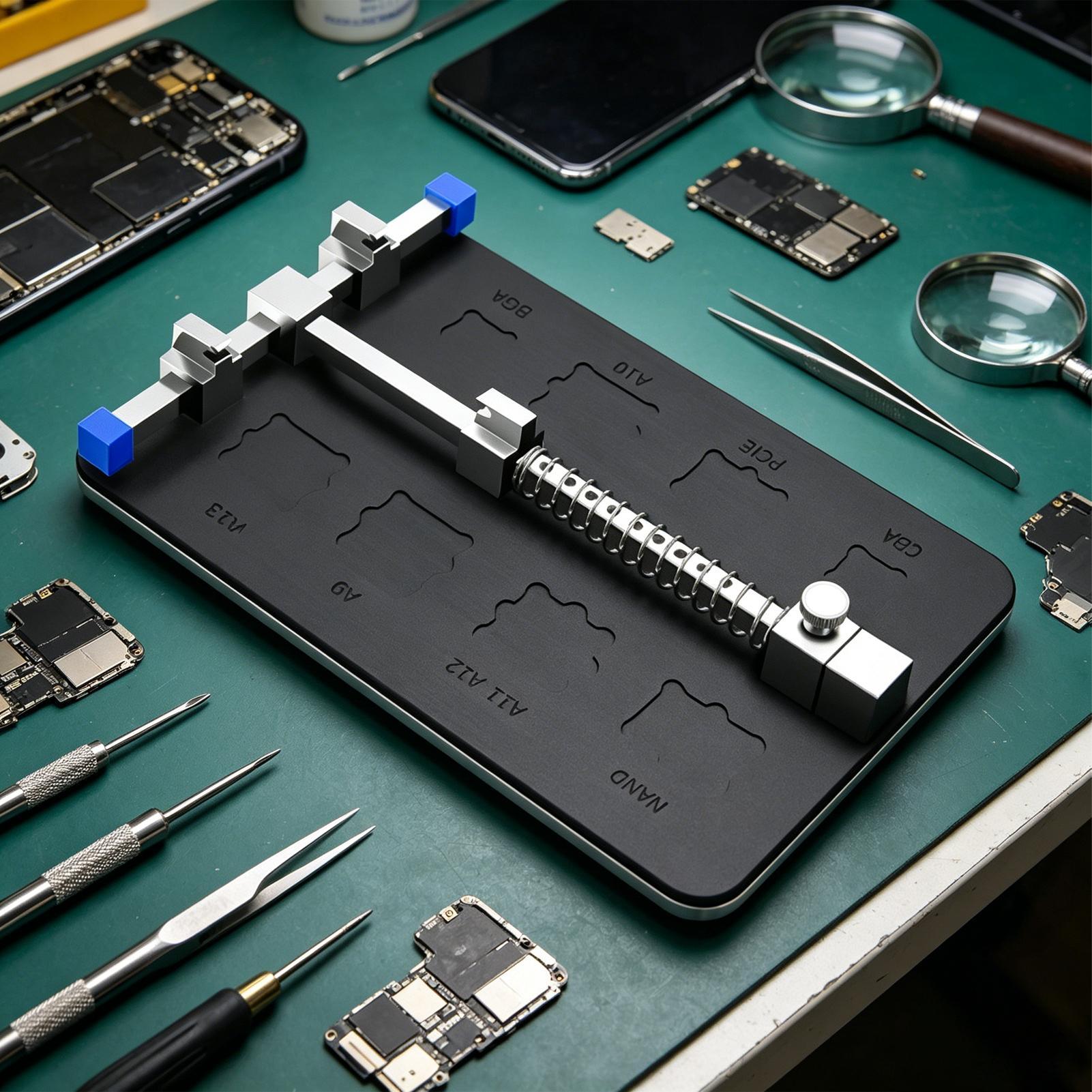 حامل لوحة PCB قابل للتعديل، مش - مراجعة Electronics Repair For Beginners وسعره
